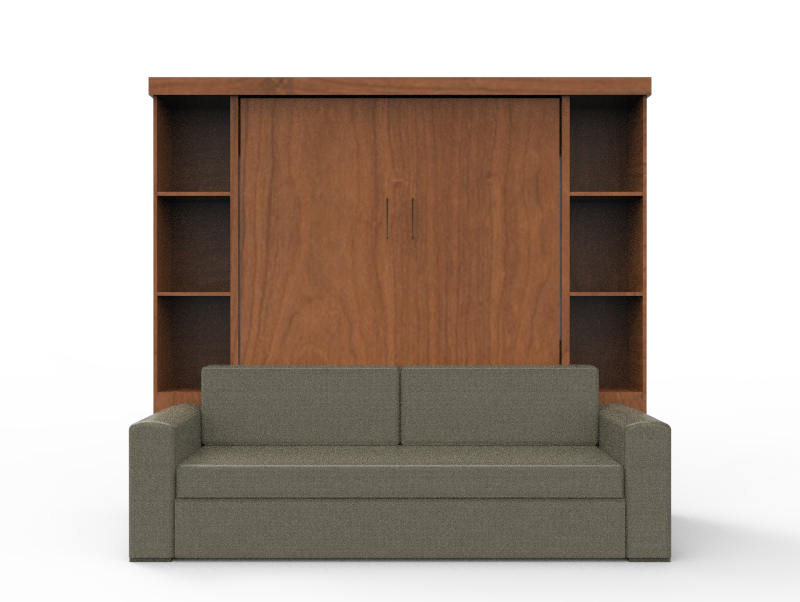 Academy Wall Bed with Sofa - Vertical - Queen Size