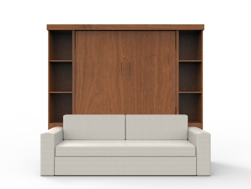 Academy Wall Bed with Sofa - Vertical - Queen Size