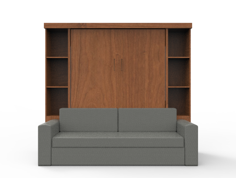 Academy Wall Bed with Sofa - Vertical - Queen Size