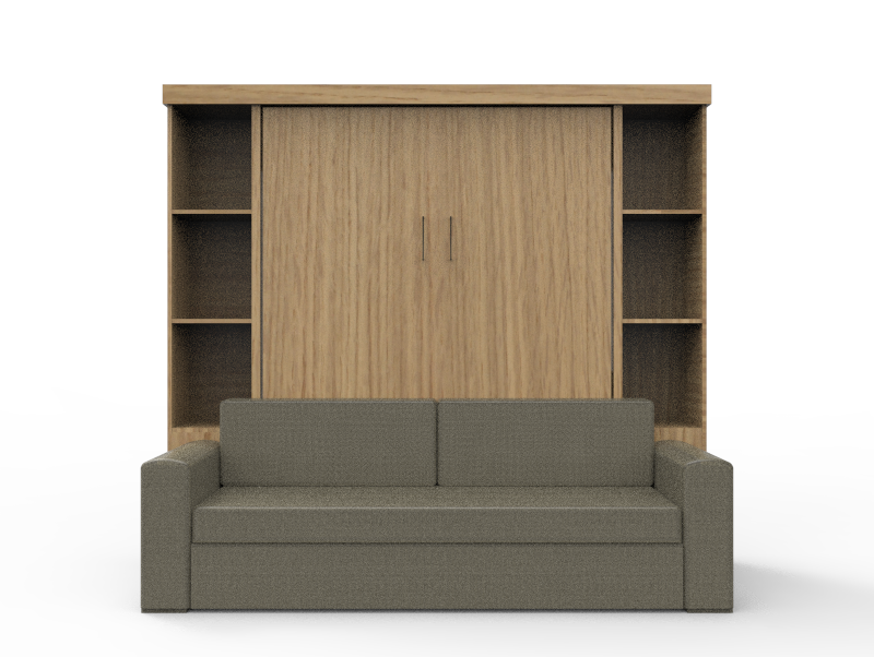 Academy Wall Bed with Sofa - Vertical - Queen Size