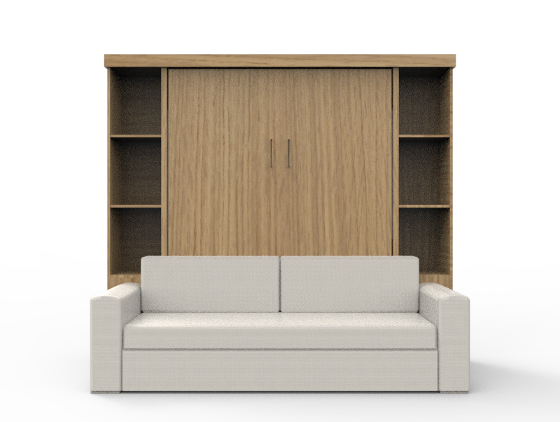 Academy Wall Bed with Sofa - Vertical - Queen Size