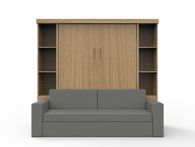 Academy Wall Bed with Sofa - Vertical - Queen Size