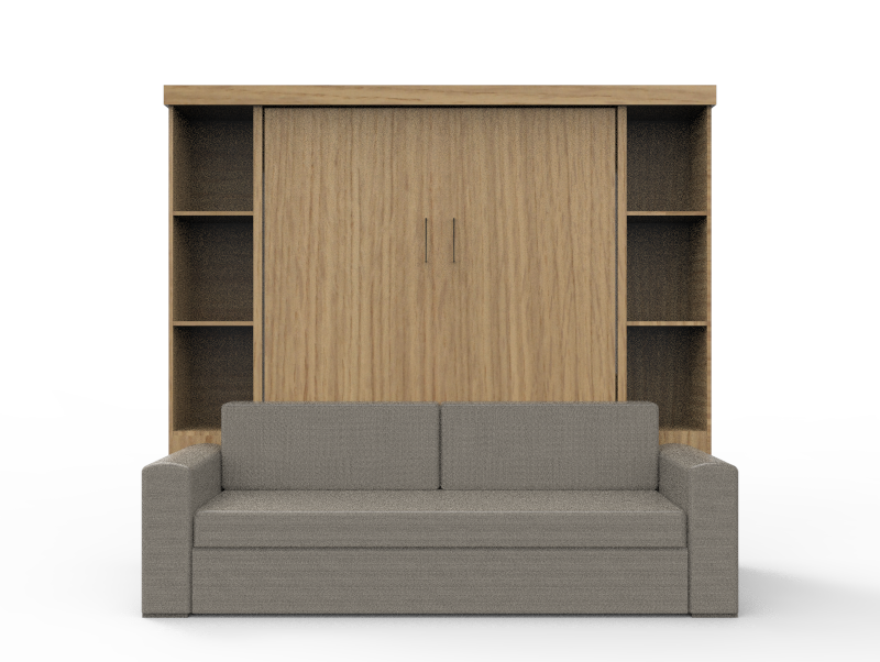 Academy Wall Bed with Sofa - Vertical - Queen Size