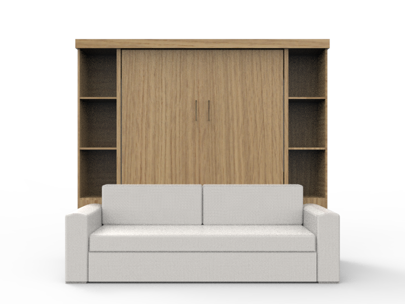 Academy Wall Bed with Sofa - Vertical - Queen Size