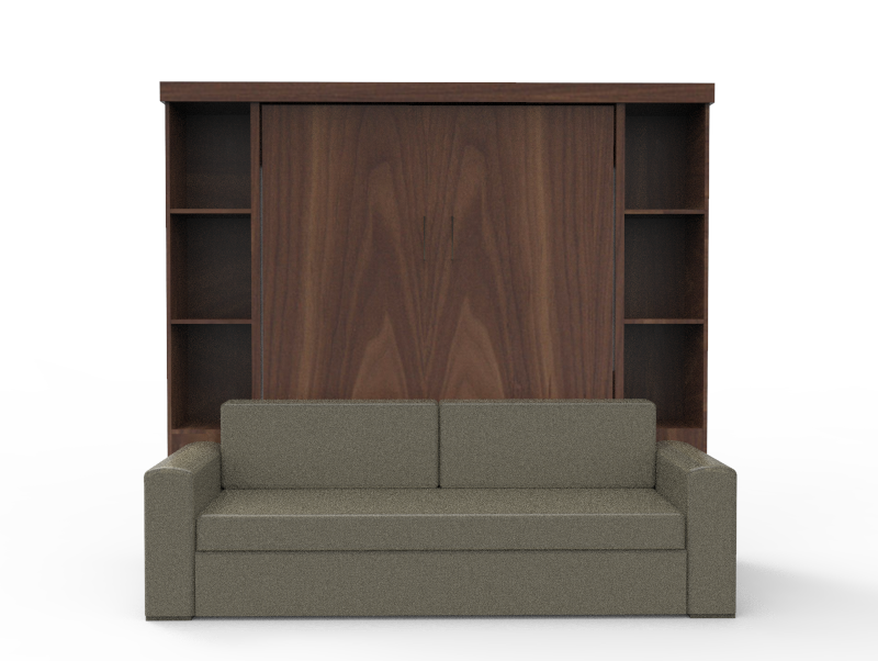 Academy Wall Bed with Sofa - Vertical - Queen Size