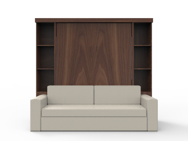 Academy Wall Bed with Sofa - Vertical - Queen Size