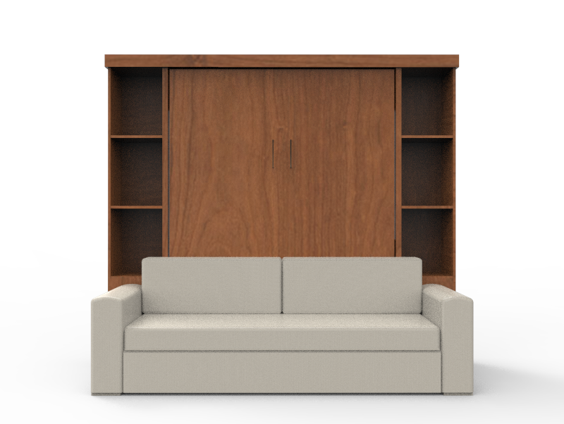 Academy Wall Bed with Sofa - Vertical - Queen Size