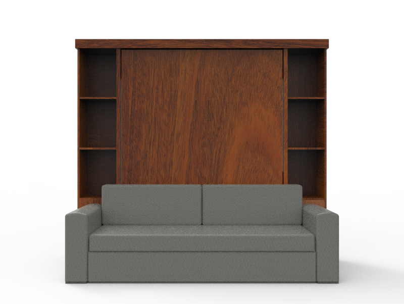 Academy Wall Bed with Sofa - Vertical - Queen Size