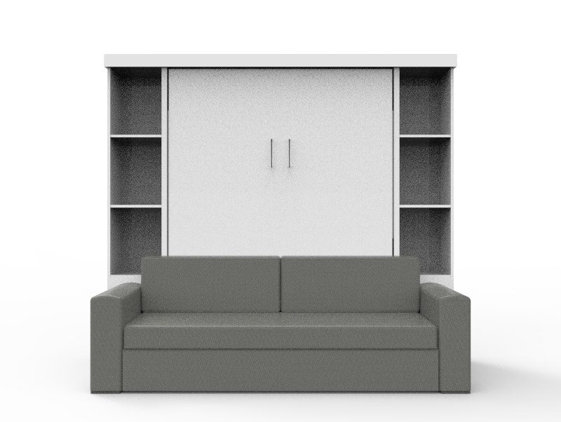 Academy Wall Bed with Sofa - Vertical - Queen Size