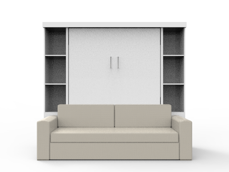 Academy Wall Bed with Sofa - Vertical - Queen Size