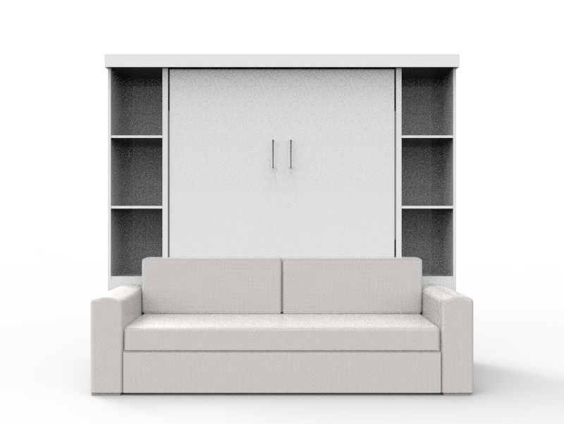 Academy Wall Bed with Sofa - Vertical - Queen Size