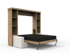 Academy Wall Bed with Sofa - Vertical - Queen Size
