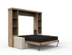 Academy Wall Bed with Sofa - Vertical - Queen Size