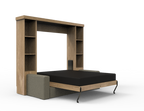 Academy Wall Bed with Sofa - Vertical - Queen Size