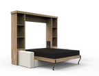 Academy Wall Bed with Sofa - Vertical - Queen Size