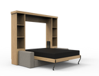 Academy Wall Bed with Sofa - Vertical - Queen Size