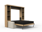 Academy Wall Bed with Sofa - Vertical - Queen Size