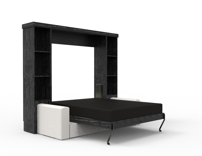 Academy Wall Bed with Sofa - Vertical - Queen Size