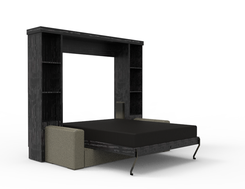 Academy Wall Bed with Sofa - Vertical - Queen Size