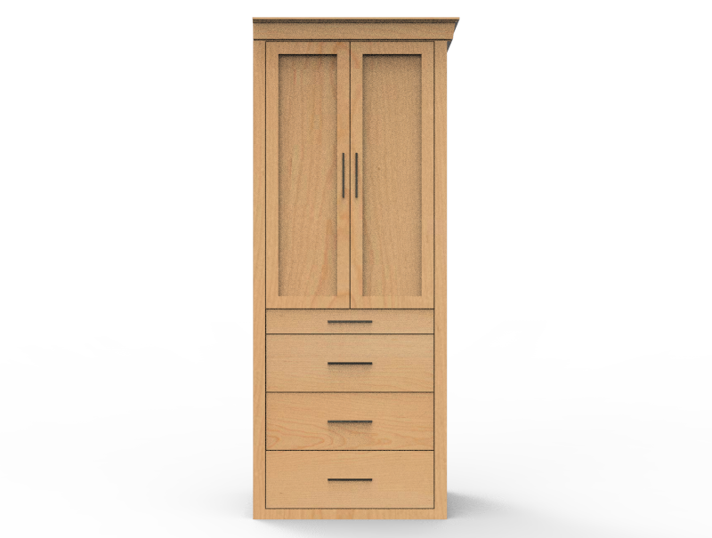 Drawer/Shelf Combo Cabinet